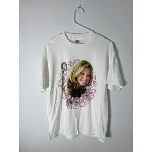 Vintage Olivia Newton-John Heartstrings Tour 2003 T Shirt L Boxy Yellow New